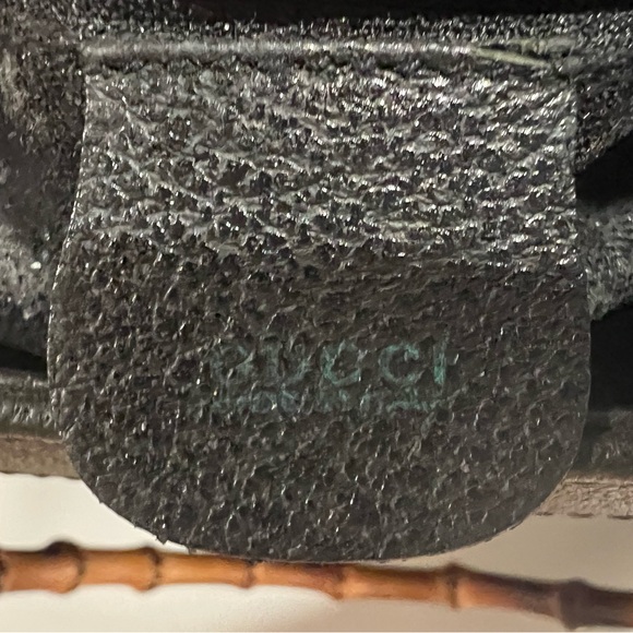 Gucci Diana Bamboo Top Handle Bag in Black Suede - Picture 7 of 9